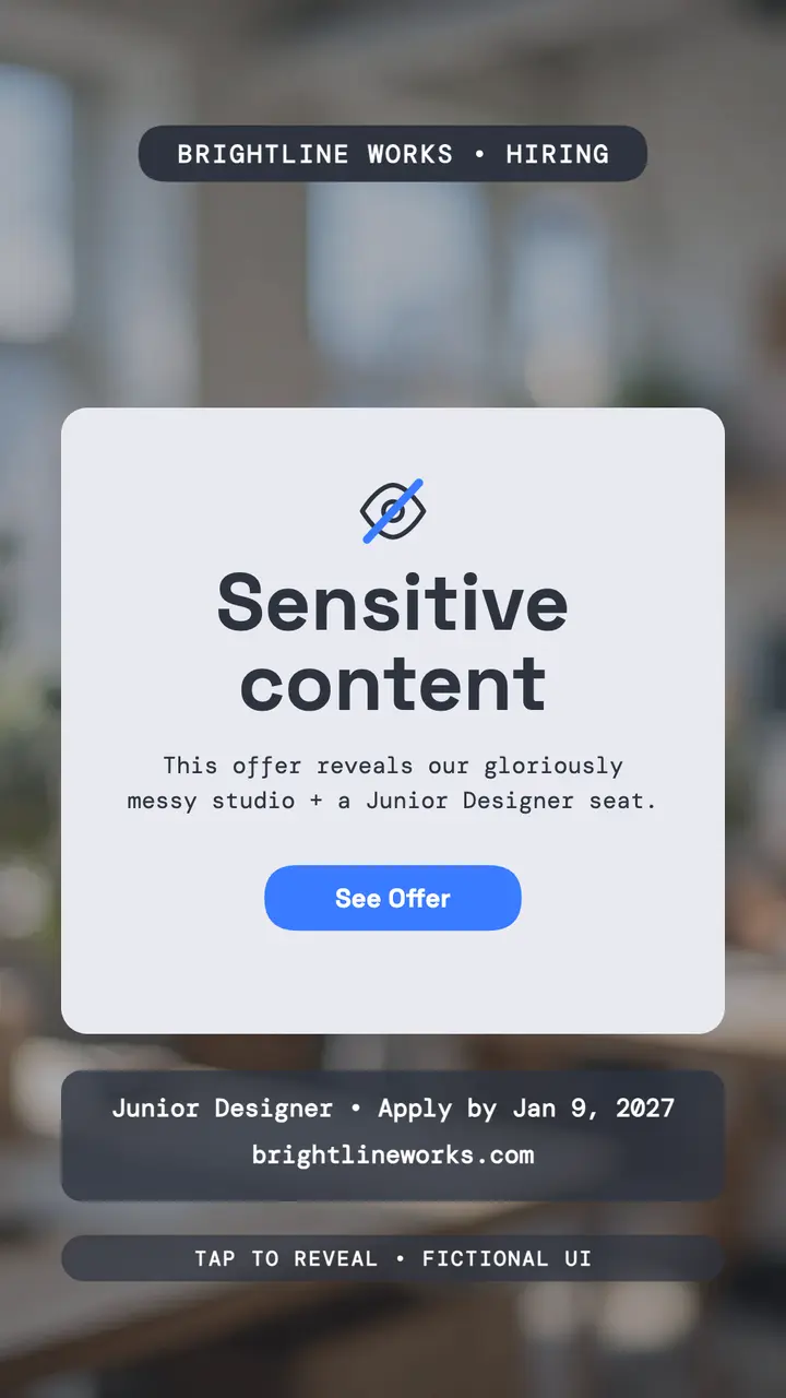 Brightline Works hiring tease story template