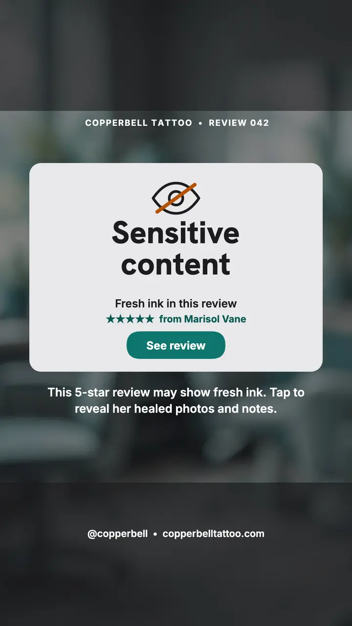 Copperbell blurred review reveal story template