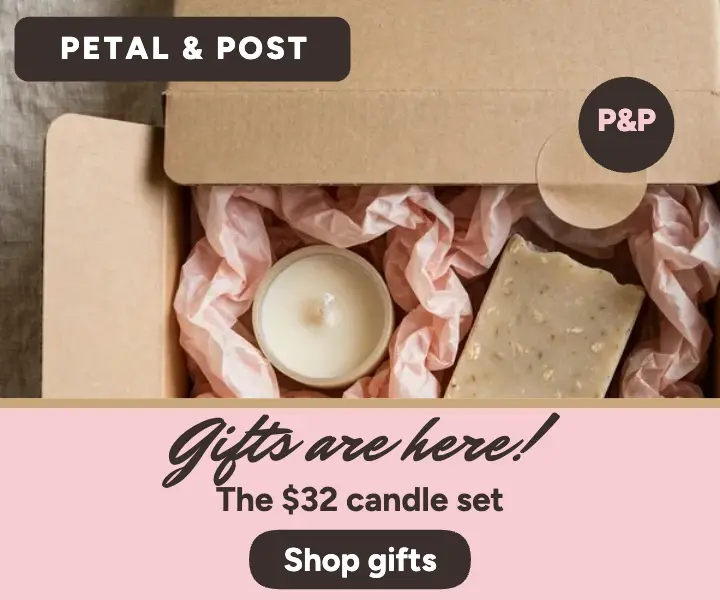 Petal and Post blush gift ad template