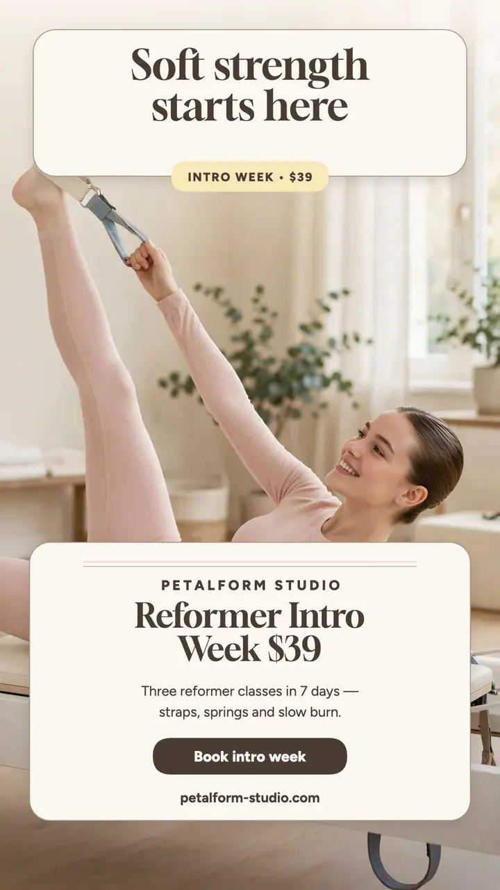 Petalform Reformer Intro Week story template