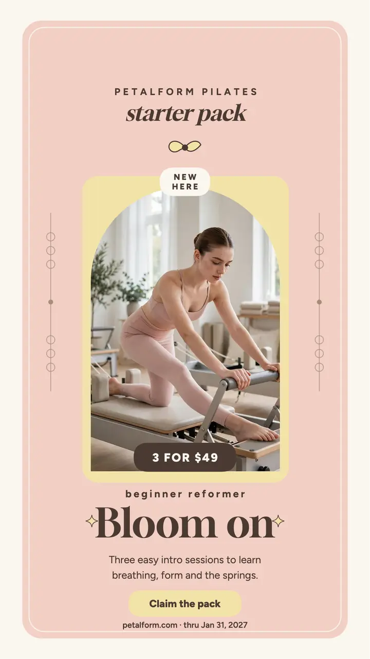 Petalform pilates starter story template