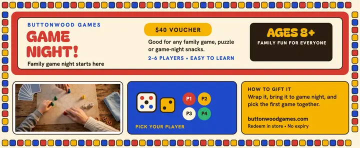 Buttonwood game night voucher template