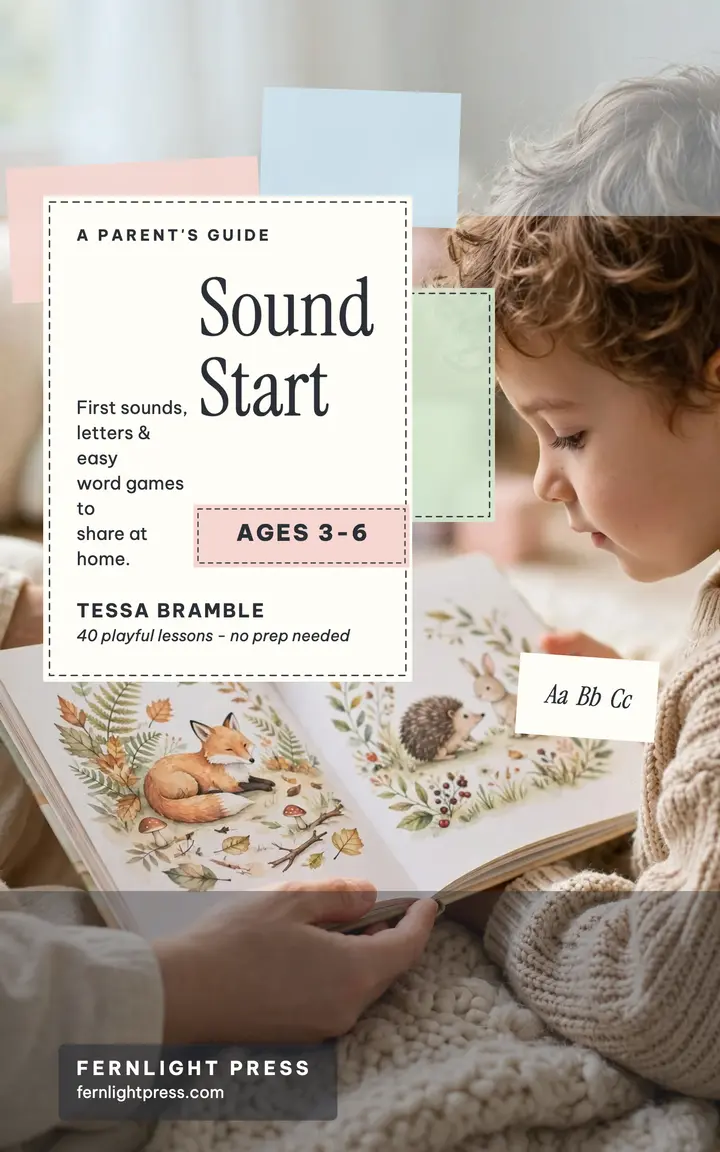 Sound Start phonics guide cover template