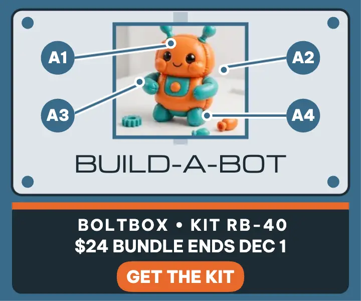 Boltbox robot kit runner sale ad template