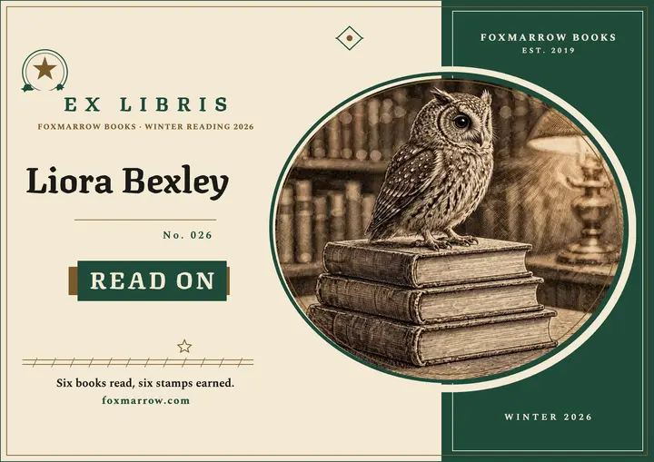 Foxmarrow winter reading bookplate template