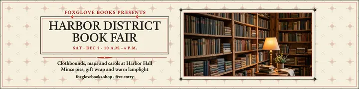 Foxglove Books fair fleuron banner template