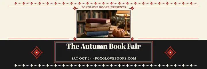 Foxglove Books autumn fair ornament header template