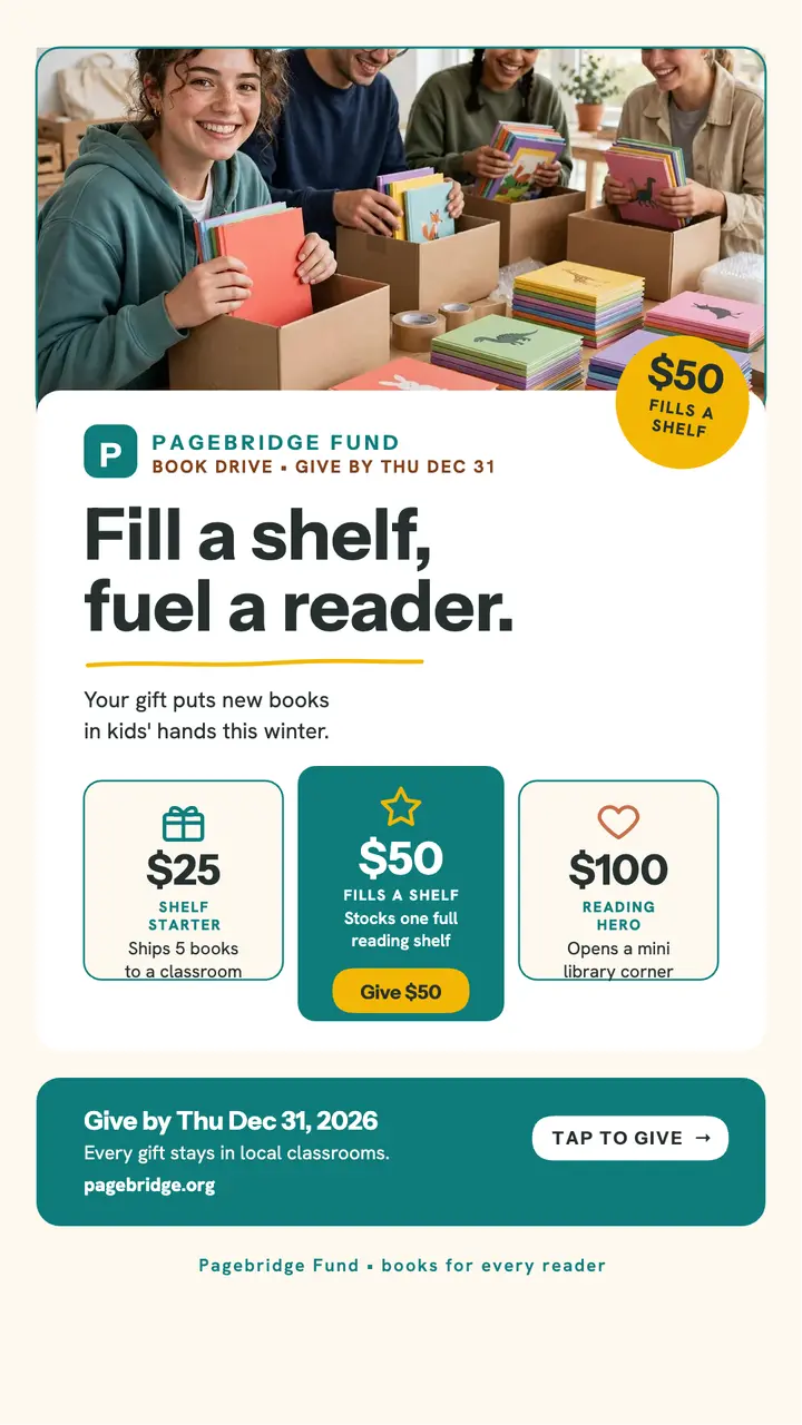Pagebridge book fund tiers story template