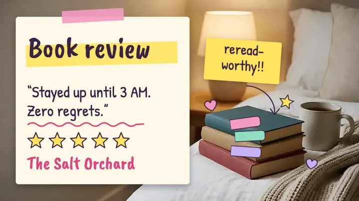 The Salt Orchard book review thumbnail template