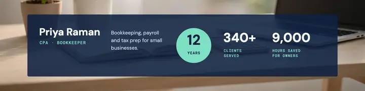 Bookkeeper LinkedIn banner template