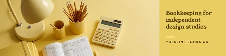 Design studio bookkeeper banner: bookkeeper linkedin banner template