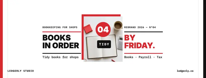 Ledgerly bookkeeping Swiss cover template