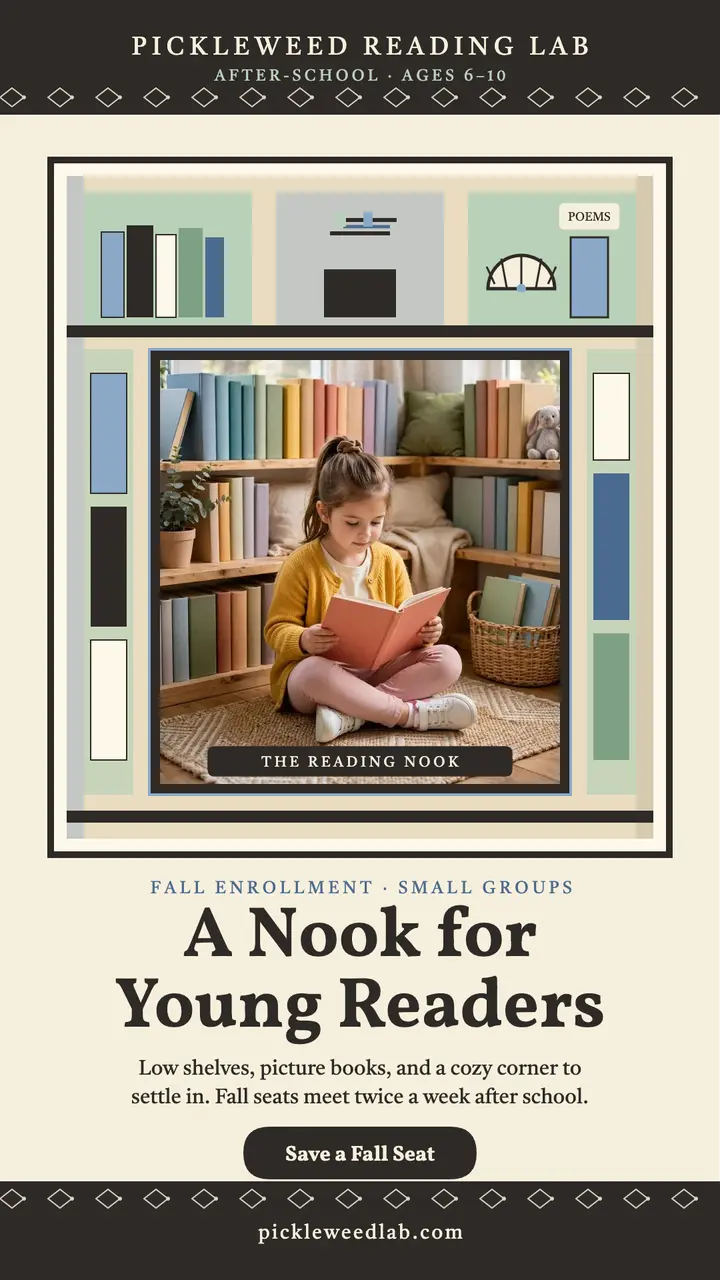 Pickleweed Reading Lab fall story template