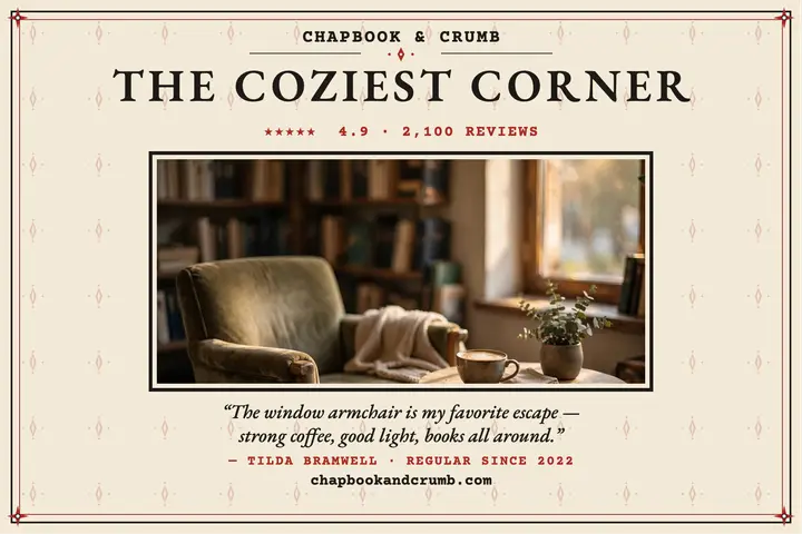 Chapbook and Crumb cozy corner review template