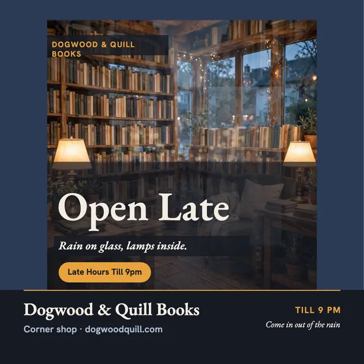 Dogwood and Quill dusk window post template