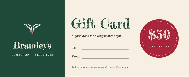 Bookshop holiday gift voucher template