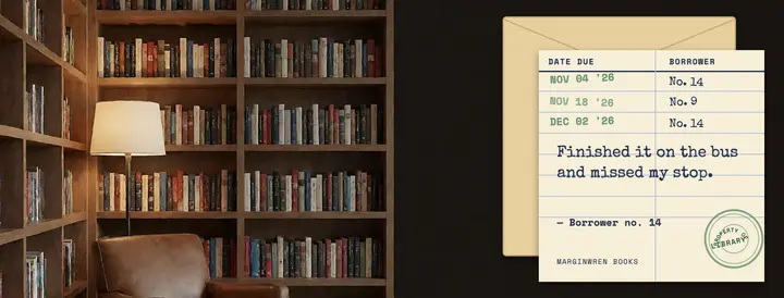 Marginwren Books reader review cover template