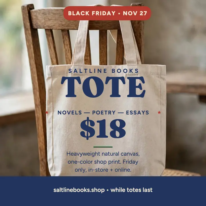Saltline Books Black Friday tote sale post template