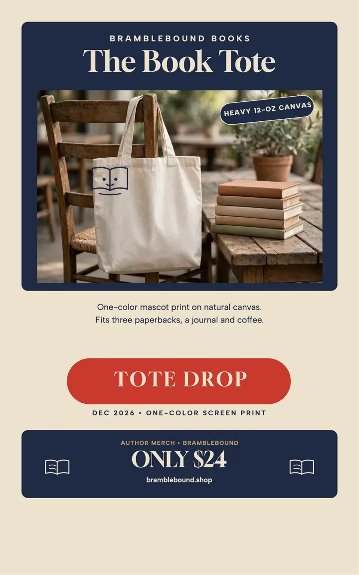 Bramblebound book tote creator cover template