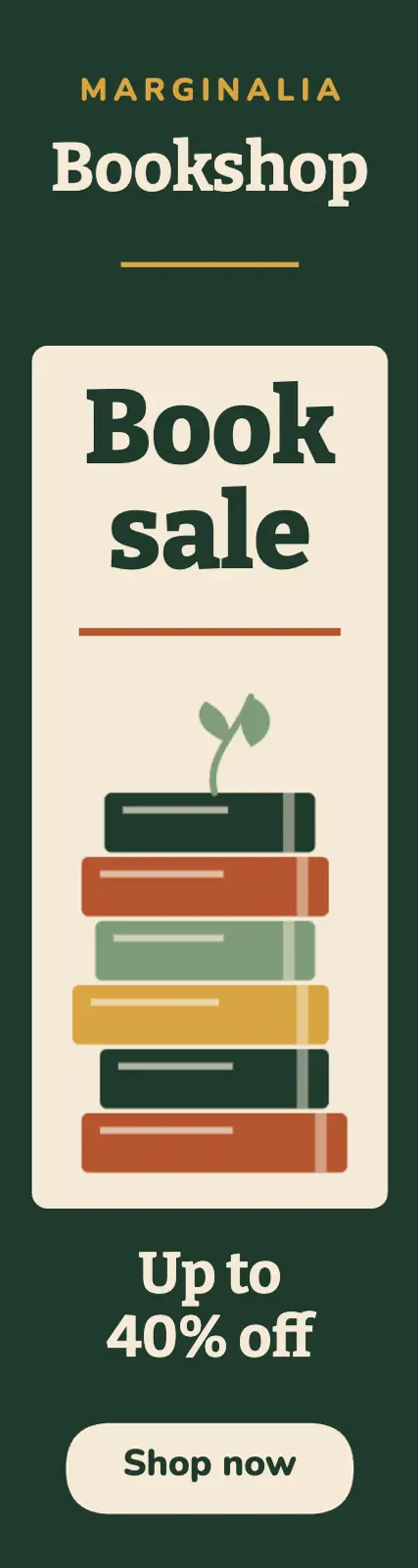 Bookstore sale skyscraper ad template