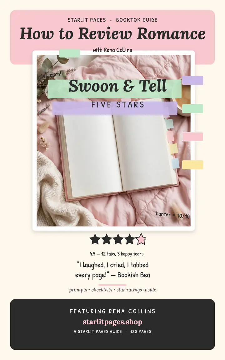 Swoon and Tell romance review guide template