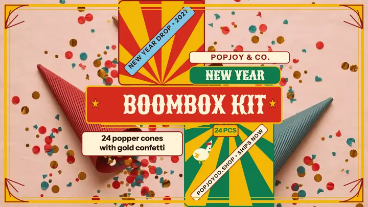 Boombox Party Kit New Year thumbnail template