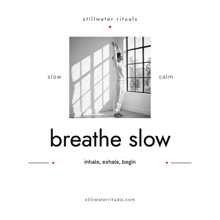 Stillwater Rituals calm affirmation: calm affirmation post template