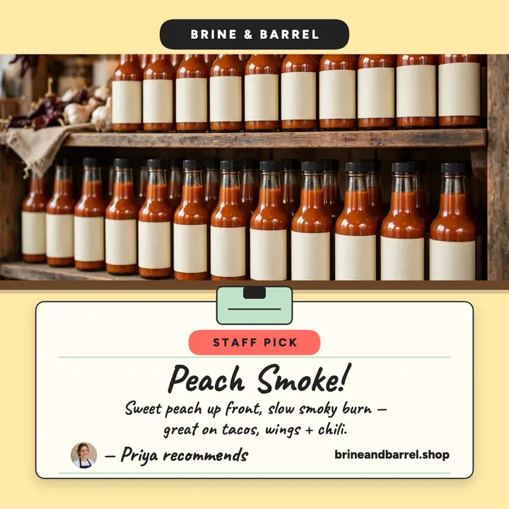 Bottle shop staff pick post, Brine and Barrel template