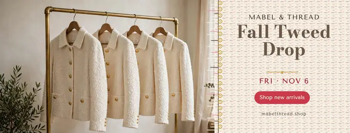 Mabel and Thread fall tweed cover template