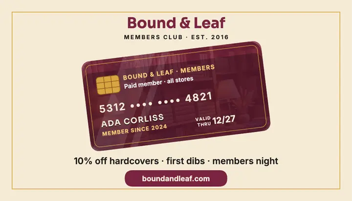Bound and Leaf bookstore members business card template
