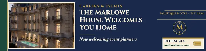 Marlowe House boutique hotel banner template
