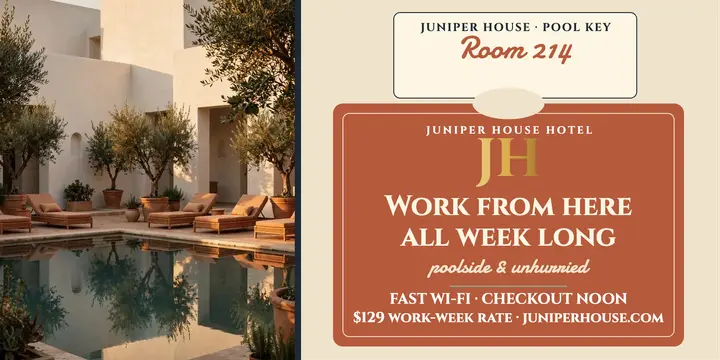 Juniper House remote-work week key post template