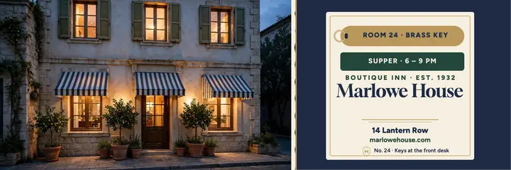 Marlowe House boutique inn header template