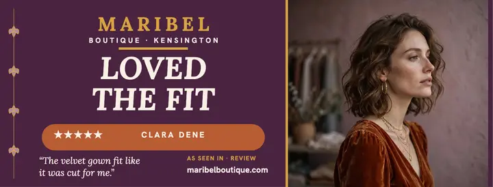 Maribel boutique review spotlight cover template