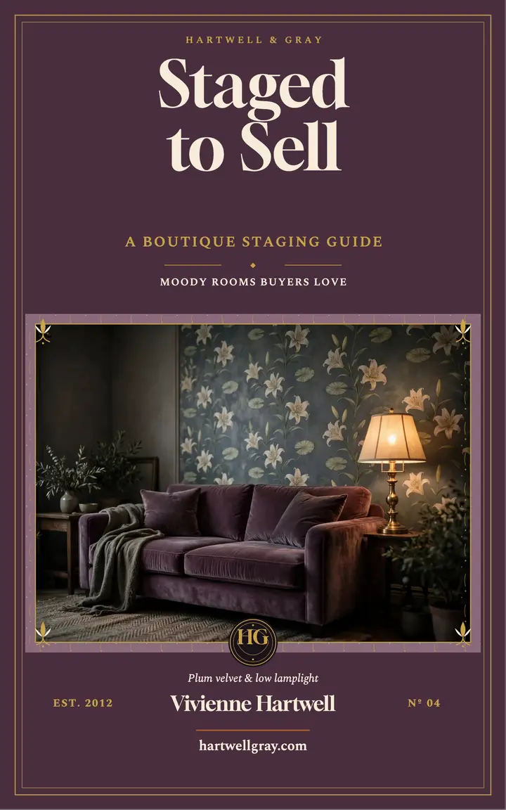 Staged to Sell boutique guide, Hartwell: home staging ebook cover template