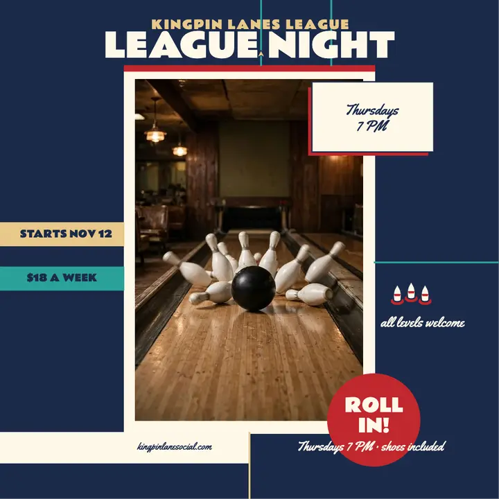 Kingpin Lanes league night post template