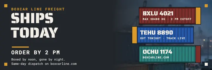 Boxcar Line ships today header template
