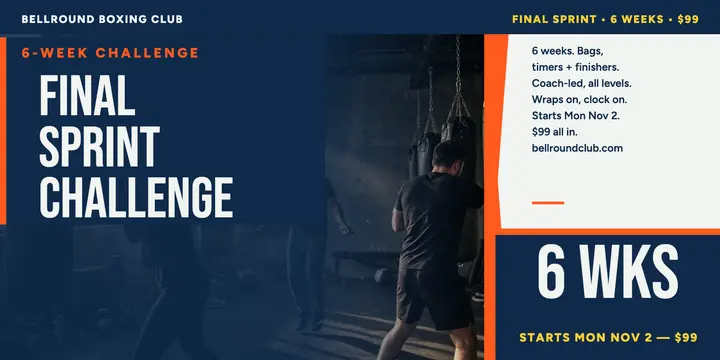 Bellround final sprint boxing post template