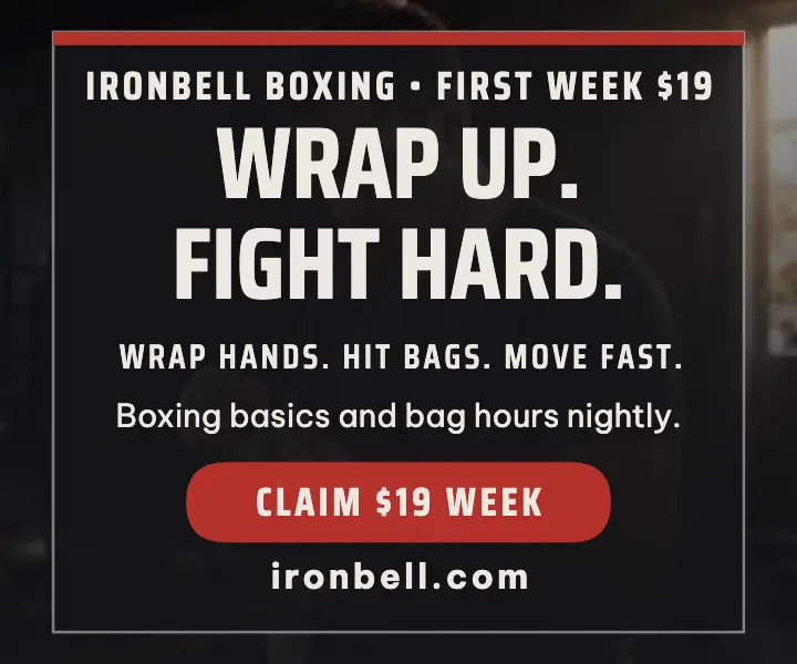 Ironbell Boxing fight ready ad template