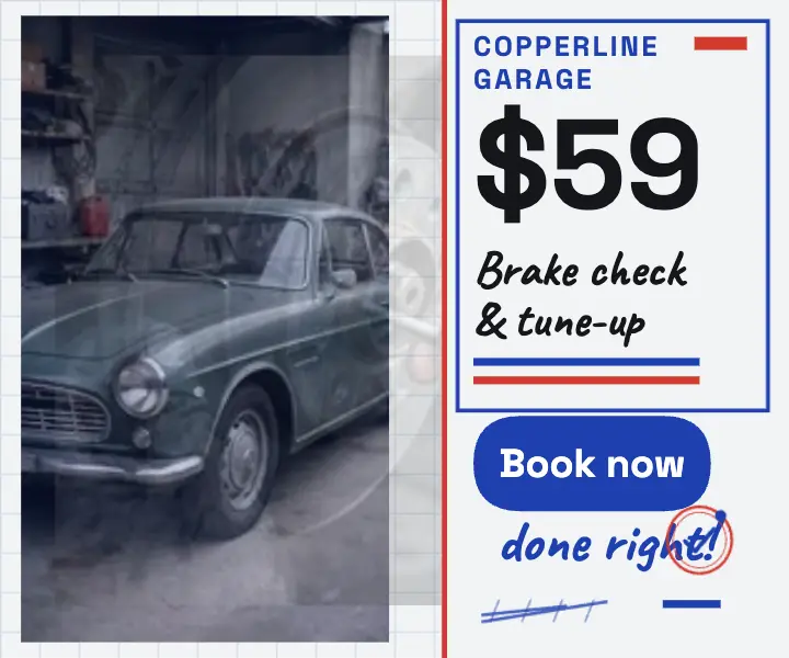 Copperline brake check ballpoint ad template
