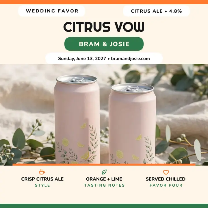 Citrus Vow favor brew post template