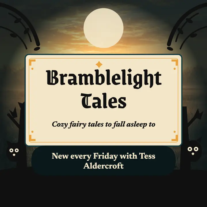 Bramblelight Tales bedtime stories podcast cover template