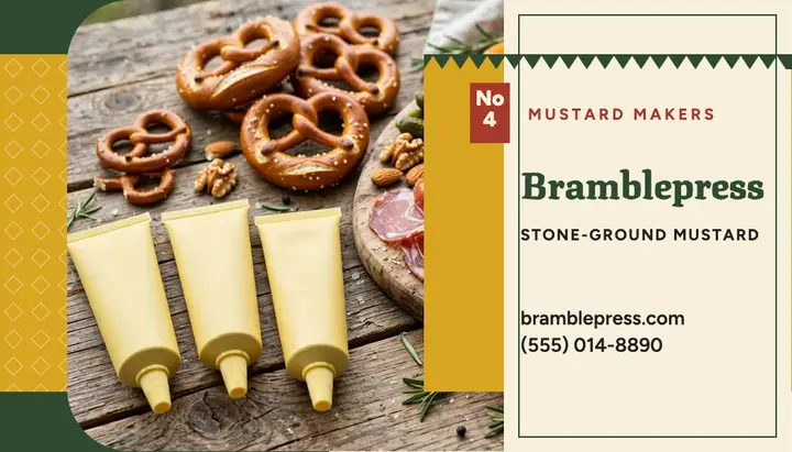 Bramblepress mustard tube card template