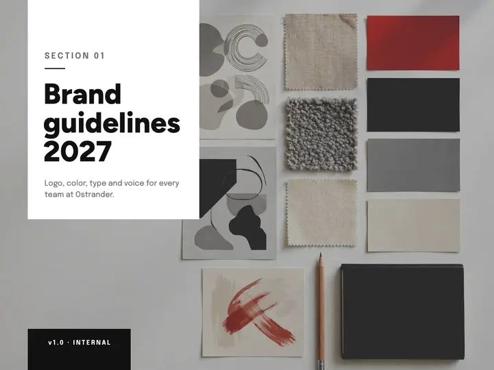 Brand guidelines 2027 slide template
