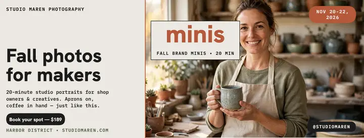 Studio Maren fall minis cover template