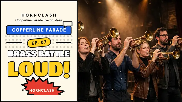 Copperline Parade brass battle thumbnail template