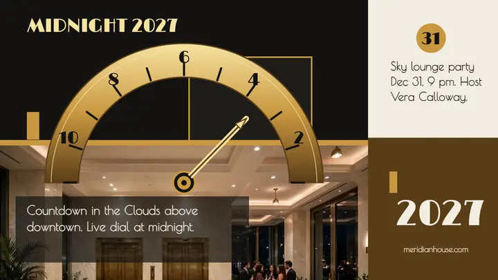 Meridian House Tower countdown in the clouds thumbnail template