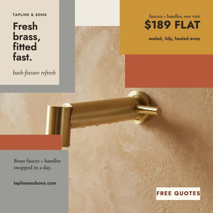 Tapline brass fixture refresh post template