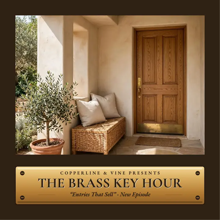 The Brass Key Hour realty podcast cover template