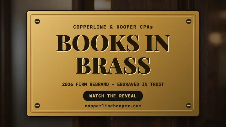 Copperline and Hooper brass rebrand thumbnail template